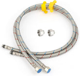 Klabb 32-Inch Faucet Supply Line, 3/8" Compression Inlet with 1/2" Adapter, Stainless Steel Braided Water Hose for Bathroom or Kitchen Sink.faucet connect side is M10